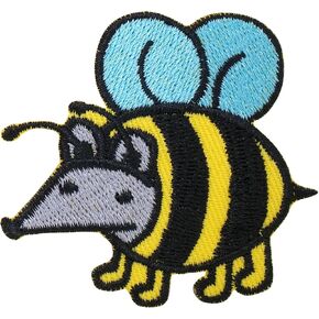 Rat Bee Iron On Patches for Clothing Embroidered Applique Patch Badge Sew On Emblem DIY Craft