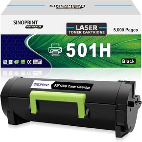 Toner Cartridge Replacement for Lexmark 50F1H00 501H for MS310d MS310dn MS312dn MS315dn MS410dn MS415dn MS510dn MS610dn Printer (5,000 Pages 1 Black)