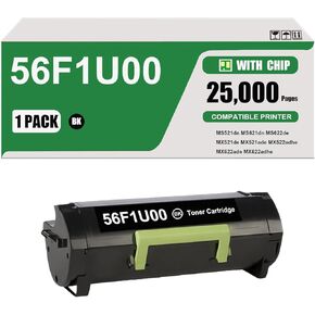 56F1U00 Black Ultra High Yield Toner Cartridge Compatible for MS521dn MS621dn MS622de MX521de MX521ade MX522adhe MX622ade MX622adhe Printers (1 Black)