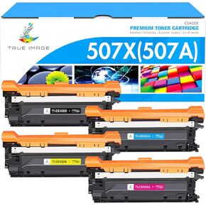 507X 507A Toner Cartridge Compatible Replacement for HP 507X 507A CE400X CE401A CE402A CE403A for Enterprise M551 M551n M551dn M551xh M570dn M570dw M575f Printer (‎Black Cyan Yellow Magenta, 4Pack)