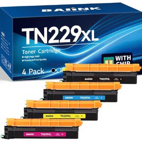 Compatible Toner Cartridges Replacement for Brother TN229XL TN-229XL TN229 XL 229 229XXL Compatible for MFC-L3780CDW MFC-L3720CDW HL-L3280CDW HL-L3220CDW HL-L3300CDW HL-L3295CDW Printer