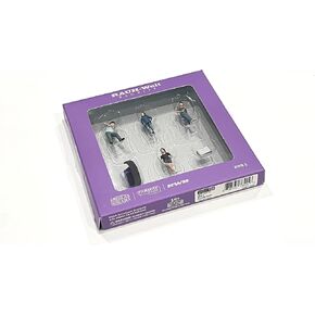 RWB 1" 6 Piece Diecast Figure Set RAUH-Welt Begriff for 1/64 Scale Models by Tarmac Works & American Diorama T64F-009-BK