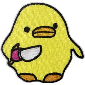 Cute-Patch Duck Funny Meme Embroidered Iron on Patch