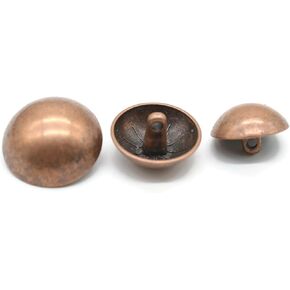 Gold Metal Shank Buttons - 12 Pcs - 3 Size Options - Curved Oval Round Metal Shank Buttons for Men Women Blazer Coat Uniform Shirt Suit and Jacket Sewing Craft DIY N5403 in Kuwait