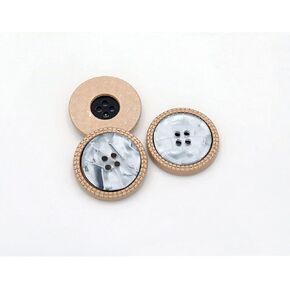 5 Pcs Metal Coat Buttons Round Button for DIY Sewing Tailor Crafts Coats Clothes(B#15,25mm)
