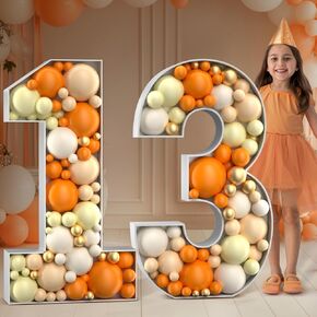 4FT Marquee Number, Mosaic Numbers for Balloons, Mosaic Balloon Frame, Marquee Number, Number 1 Balloon for 1st Birthday Girl Decoration, Frist Anniversary Decorations, First Birthday Decor in Kuwait
