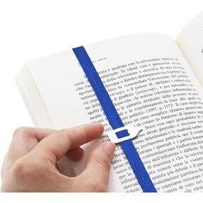 Elastic Bookmark - Elastic Bookmark Perfect for Any Book - Book Markers for Women - Bookmarks for Men - Book Marks with Pointer Perfect - Don't Lose Your Mark(Blue)