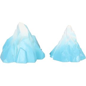 Chrees 2pcs Aquarium Iceberg Decoration Simulation Innovative Landscaping Underwater Iceberg Ornament for Aquarium Fish