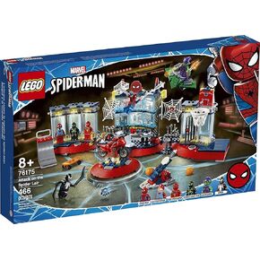 LEGO Marvel Spider-Man Attack on The Spider Lair 76175 Cool Building Toy, Featuring The Spider-Man Headquarters; Includes Spider-Man, Green Goblin and Venom Minifigures