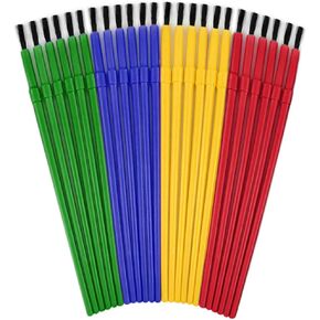 Paint Brushes for Kids Paint Brushes Bulk Paint Brushes Kids Paint Brush Set Watercolor Brushes for Kids Toddler Art Supplies Artist Paint Brushes Art Party Supplies Craft Paint Brushes Bulk 24 Pcs
