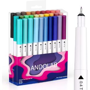 Fine Point Pens for Cricut Maker 3/Maker/Explore 3/Air 2/Air, 0.4 Tip Ultimate Fine Point Pens Set of 30 Pack Supplies Tools Accessories Writing Drawing Pen Compatible with Cricut Machine