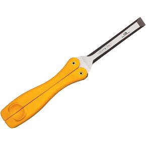FastCap Pocket Wood Chisel with Foldable Nylon Handle for Carpentry and Woodworking - 1/2" Precision Tool Steel, 56-58 Rockwell Hardness - 80494