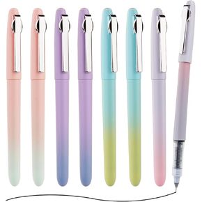 eyeye eyeye ink inke eedle tip klerball afts black 0.5mm Quick Dry ، 5 ألوان متنوعة و 3 أقلامًا أسودًا للكتابة الدقيقة للكتابة في اليو00
