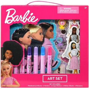 Barbie Art Set in Box - Complete Creative Kit for Young Artists