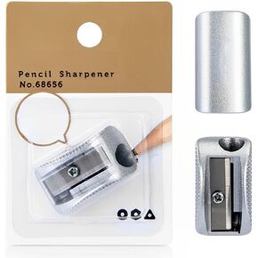 Mini Pencil Sharpener,Zinc Alloy Material，Sharp, Durable, and Safe,Beautiful,Pencil Sharpener,for Standard Pencils,Colored Pencils, and Makeup Pencils,for Classroom,Home,Office Us