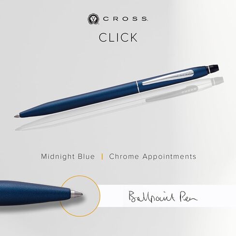 Cross Click Slim Refillable Gel Ink Rollerball Pen, Medium Rollerball, Includes Premium Gift Box - Black in Saudi Arabia