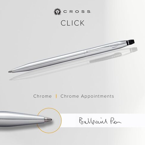 Cross Click Slim Refillable Gel Ink Rollerball Pen, Medium Rollerball, Includes Premium Gift Box - Black in Saudi Arabia
