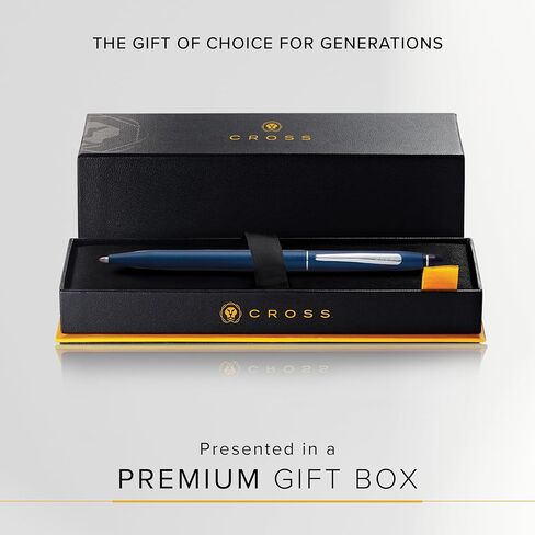 Cross Click Slim Refillable Gel Ink Rollerball Pen, Medium Rollerball, Includes Premium Gift Box - Black in Saudi Arabia