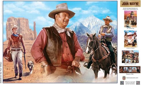MasterPieces 1000 Piece John Wayne Jigsaw Puzzle for Adults, Family, or Youth - on the Trail - 19.25"x26.75" in Kuwait