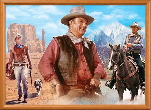 MasterPieces 1000 Piece John Wayne Jigsaw Puzzle for Adults, Family, or Youth - on the Trail - 19.25"x26.75" in Kuwait