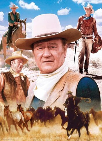 MasterPieces 1000 Piece John Wayne Jigsaw Puzzle for Adults, Family, or Youth - on the Trail - 19.25"x26.75" in Kuwait