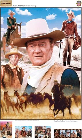MasterPieces 1000 Piece John Wayne Jigsaw Puzzle for Adults, Family, or Youth - on the Trail - 19.25"x26.75" in Kuwait