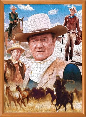 MasterPieces 1000 Piece John Wayne Jigsaw Puzzle for Adults, Family, or Youth - on the Trail - 19.25"x26.75" in Kuwait