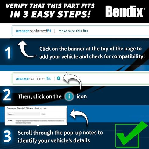 Bendix SBC1100 Premium Brake Pad Set for Select Models Nissan Frontier 2015-2005, Xterra 2005, Xterra 2015-2008, Suzuki Equator 2012-2009-(Rear) in Saudi Arabia