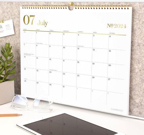 Cambridge Wall Calendar 2025-2026 Academic, Monthly, 15" x 12", Medium, Workstyle, Unruled (1606-707A) in Saudi Arabia