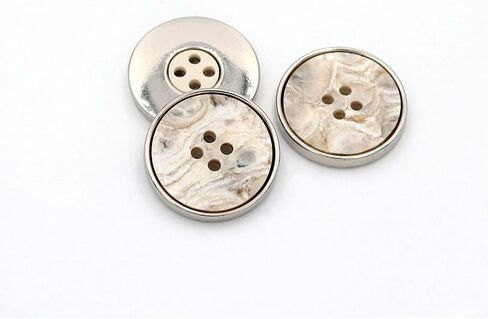 5 Pcs Metal Coat Buttons Round Button for DIY Sewing Tailor Crafts Coats Clothes(B#15,25mm) in Kuwait
