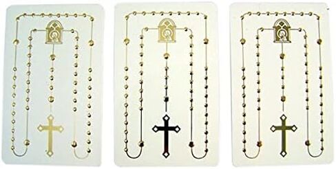 بطاقة FVLFIL Pocket Rosary 3 1/4 بوصة (مجموعة من 3) in Saudi Arabia