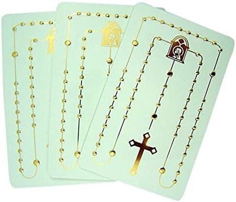 بطاقة FVLFIL Pocket Rosary 3 1/4 بوصة (مجموعة من 3) in Saudi Arabia