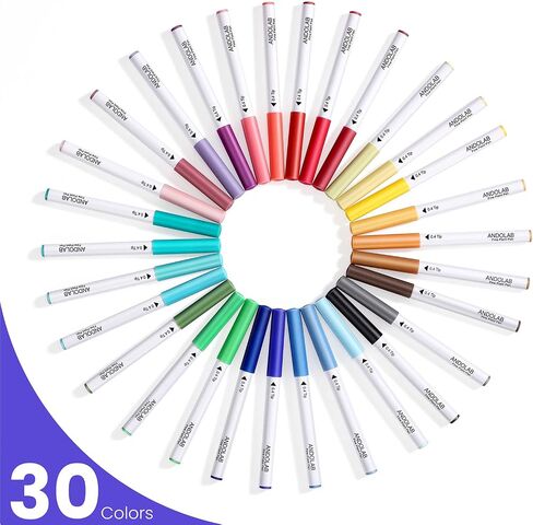 Fine Point Pens for Cricut Maker 3/Maker/Explore 3/Air 2/Air, 0.4 Tip Ultimate Fine Point Pens Set of 30 Pack Supplies Tools Accessories Writing Drawing Pen Compatible with Cricut Machine in Saudi Arabia