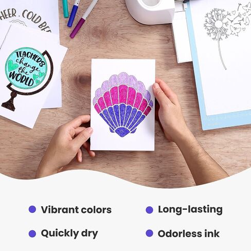 Fine Point Pens for Cricut Maker 3/Maker/Explore 3/Air 2/Air, 0.4 Tip Ultimate Fine Point Pens Set of 30 Pack Supplies Tools Accessories Writing Drawing Pen Compatible with Cricut Machine in Saudi Arabia