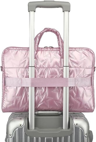 canvaslife15-15.6 inch Laptop Shoulder Bag, for MacBook Pro 16, Hp Lenovo Dell 14 inch Waterproof Messenger Bag Case Sleeve (Pink) in Saudi Arabia