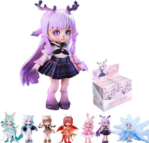 BJD Dolls Blind Box,Kawaii BJD Dolls Exotic Beast Record Series Ball Jointed Doll Collectable Action Figure for Girls Birthday Party Gift in Kuwait