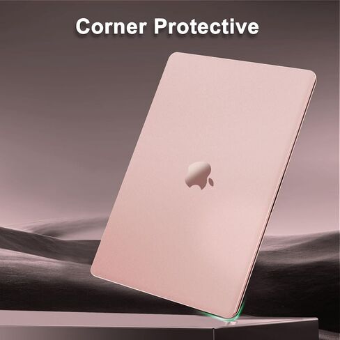 MOSISO Compatible with MacBook Air 13 inch Case 2022 2021 2020 2019 2018 A2337 M1 A2179 A1932, Ultra-Thin Natural Original Color Plastic Hard Shell Case&Keyboard Cover&Screen Protector, Beige Brown in Kuwait