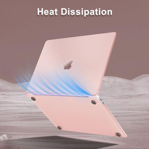 MOSISO Compatible with MacBook Air 13 inch Case 2022 2021 2020 2019 2018 A2337 M1 A2179 A1932, Ultra-Thin Natural Original Color Plastic Hard Shell Case&Keyboard Cover&Screen Protector, Beige Brown in Kuwait
