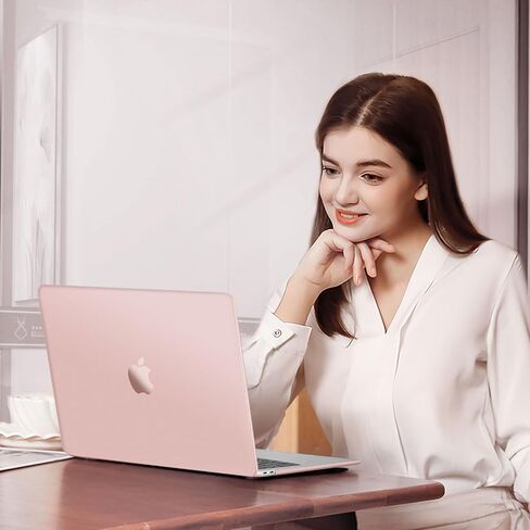 MOSISO Compatible with MacBook Air 13 inch Case 2022 2021 2020 2019 2018 A2337 M1 A2179 A1932, Ultra-Thin Natural Original Color Plastic Hard Shell Case&Keyboard Cover&Screen Protector, Beige Brown in Kuwait