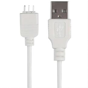 USB 5V/1A Dedicated Rechargeable Cable 2 Pieces Side Release Buckle Glowing Dog Collar Rechargeable(35 cm, Off White)