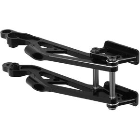 Aluminum Alloy RC Rear Wing Mount Set, 1/8 RC Car Spare Part for Arrma Kraton Typhon RC Car(Black)