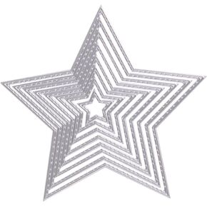 Stars Die Cut for Card Making, Scrapbooking Die-Cuts, Stars Metal Cutting Dies Congratulations Die Cuts Happy Birthday Embossing Stencils Template for DIY Scrap-Booking Decor Wedding Blessing Card