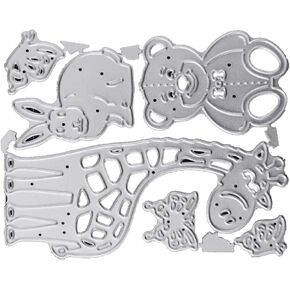 Bear for Butterfly Metal Cutting Dies Stencil DIY Scrapbooking Album Paper Card Template Mold Embossing Craft Decoration Metal Cutting Dies for Card Making Deals,Die-Cutting and Embossing