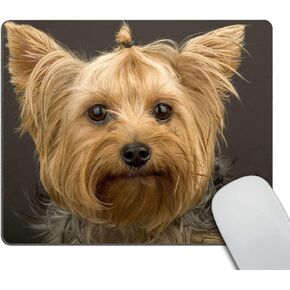 Smooffly Gaming Mouse Pad Custom,Yorkie Puppy Non-Slip Rubber Comfortable Customized Computer Mouse Pad 9.5 X 7.9 Inch (240mmX200mmX3mm)