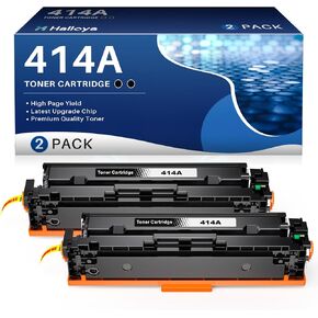414A Black Toner Cartridge Replacement for 414A W2020A Black Works with Color Laserjet Pro MFP M479fdw M454dw M454dn M479fdn Printer(414A Black with chip)