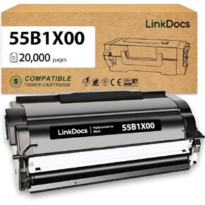 55B1X00 Extra High Yield Toner Cartridge Replacement for Lexmark 55B1X00 Work for Lexmark MS431 MX431 Laser Printer, 20,000 Pages