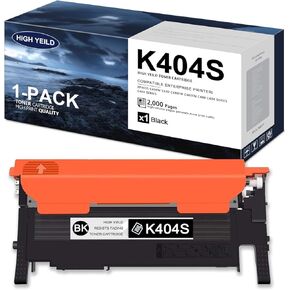 K404S CLT-K404S Black Toner Cartridge Replacement for Samsung CLT-K404S K404S Toner for Xpress C430 C430W C433W C480 C480FN Printer Toner (1-Pack)