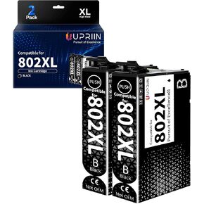 Compatible for 802XL Ink Cartridges Remanufactured Replacement for Epson 802 T802 802XL Ink Cartridges Combo Pack for Workforce Pro WF-4720 WF-4730 WF-4734 WF-4740 EC-4040 EC-4030 EC-4020