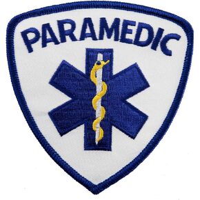 Paramedic EMT EMS Star Life Embroidered Patch Emergency Rescue Iron-On Ambulance