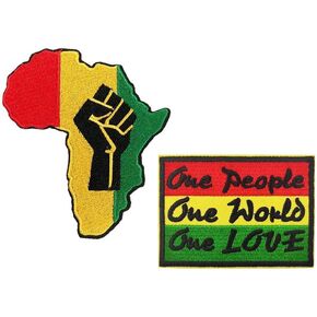 Cute-Patch Black Lives Matter Hat Pin Iron on Patches African Map